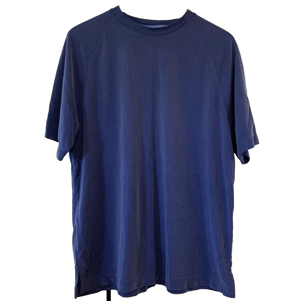 Caribbean Knit Pullover Mens L Blue 75% Modal/25% Polyester Golf Dadcore VTG